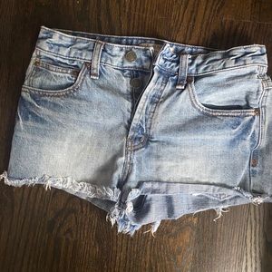 Free people high waisted jean shorts